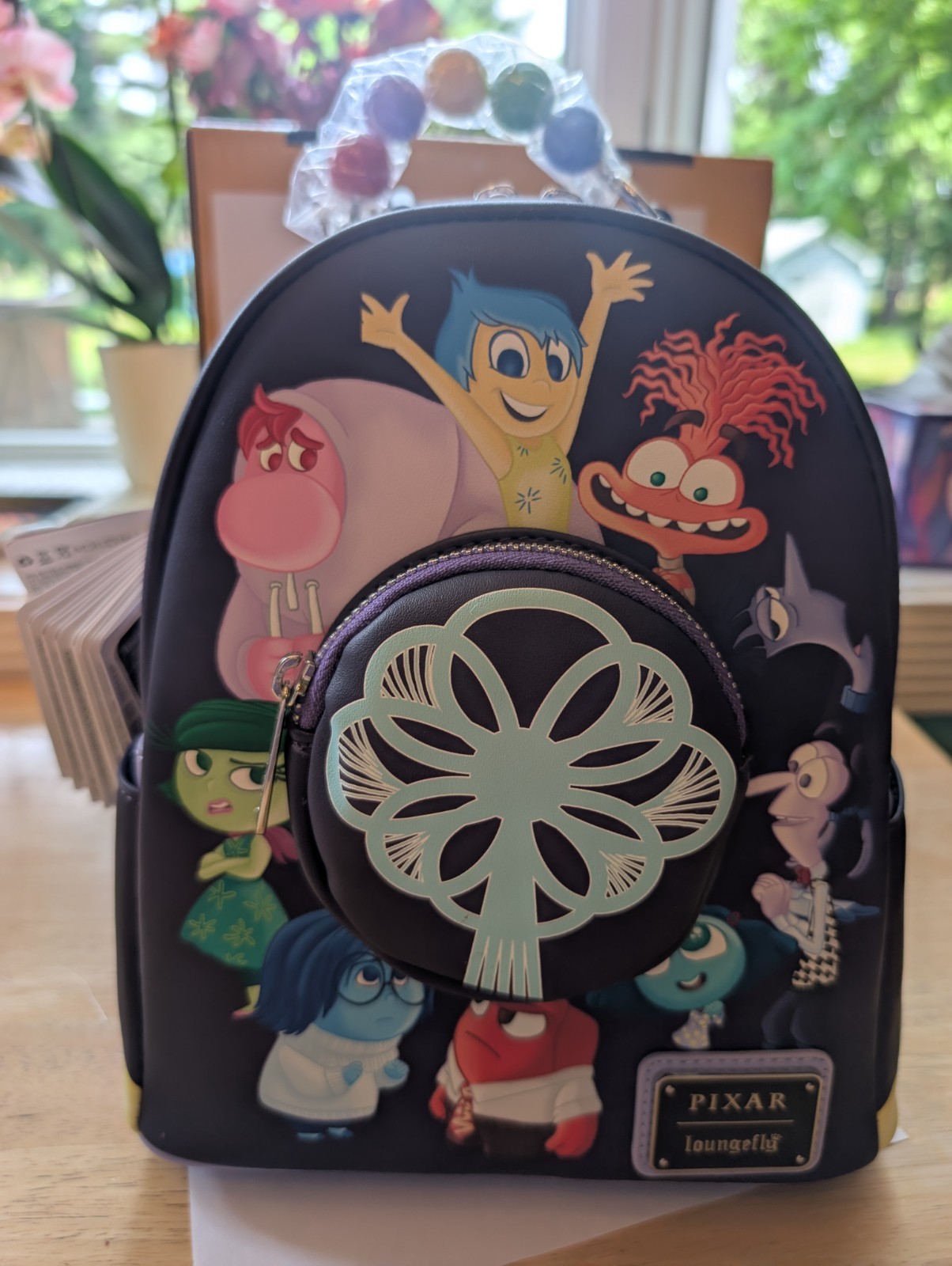 Loungefly Disney Pixar Inside Out 2 Light‑Up Mini Backpack NWT – Emotions