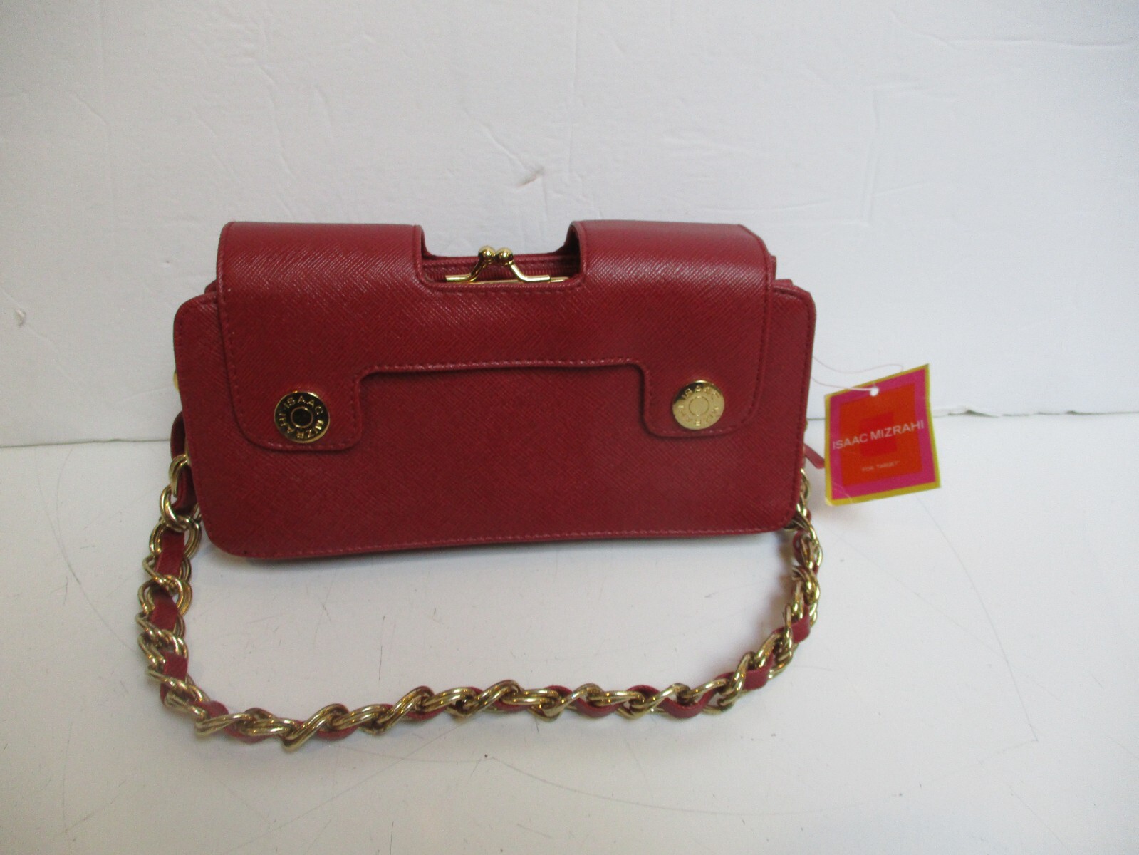 Isaac Mizrahi For Target Red Gold Chain Small Purse Wallet Type Handbag NWT