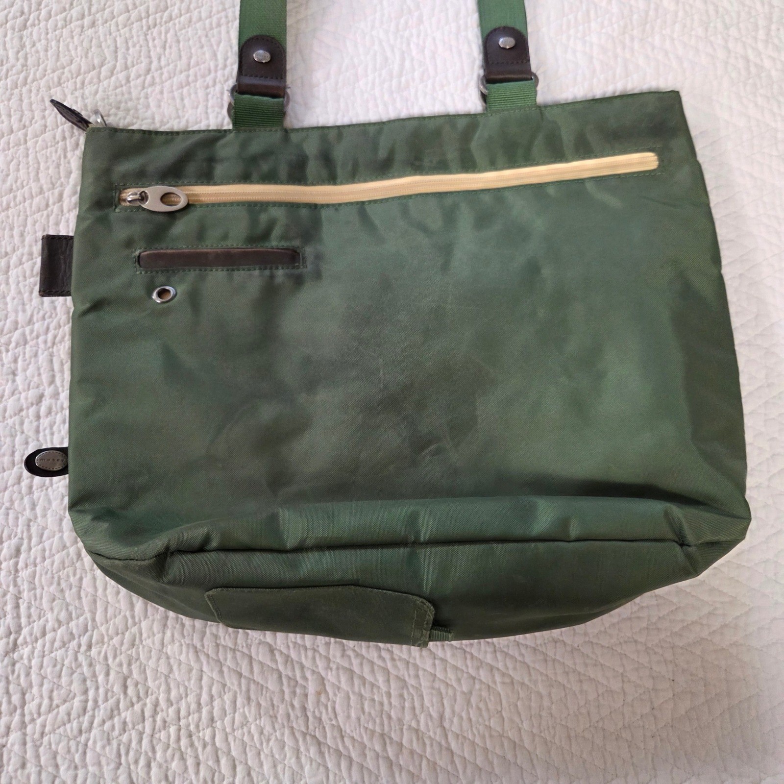 Mosey Baggallini Recycled PET Green Quilted Multi Tote Shoulder Bag