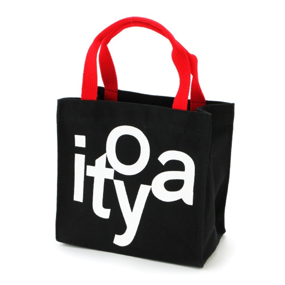 Ginza Itoya Logo Tote SS Canvas Cotton Acrylic W7.8xH7.8xD3.9in 4.7oz