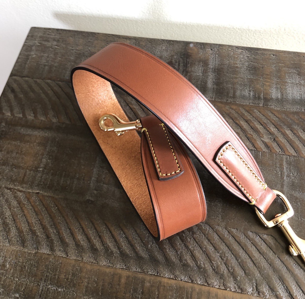 Dooney & Bourke brown leather shoulder bag strap replacement