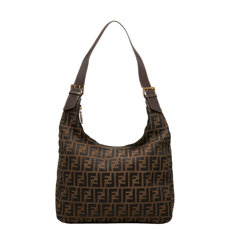 FENDI canvas Zucca One Shoulder Bag Women 【Used】
