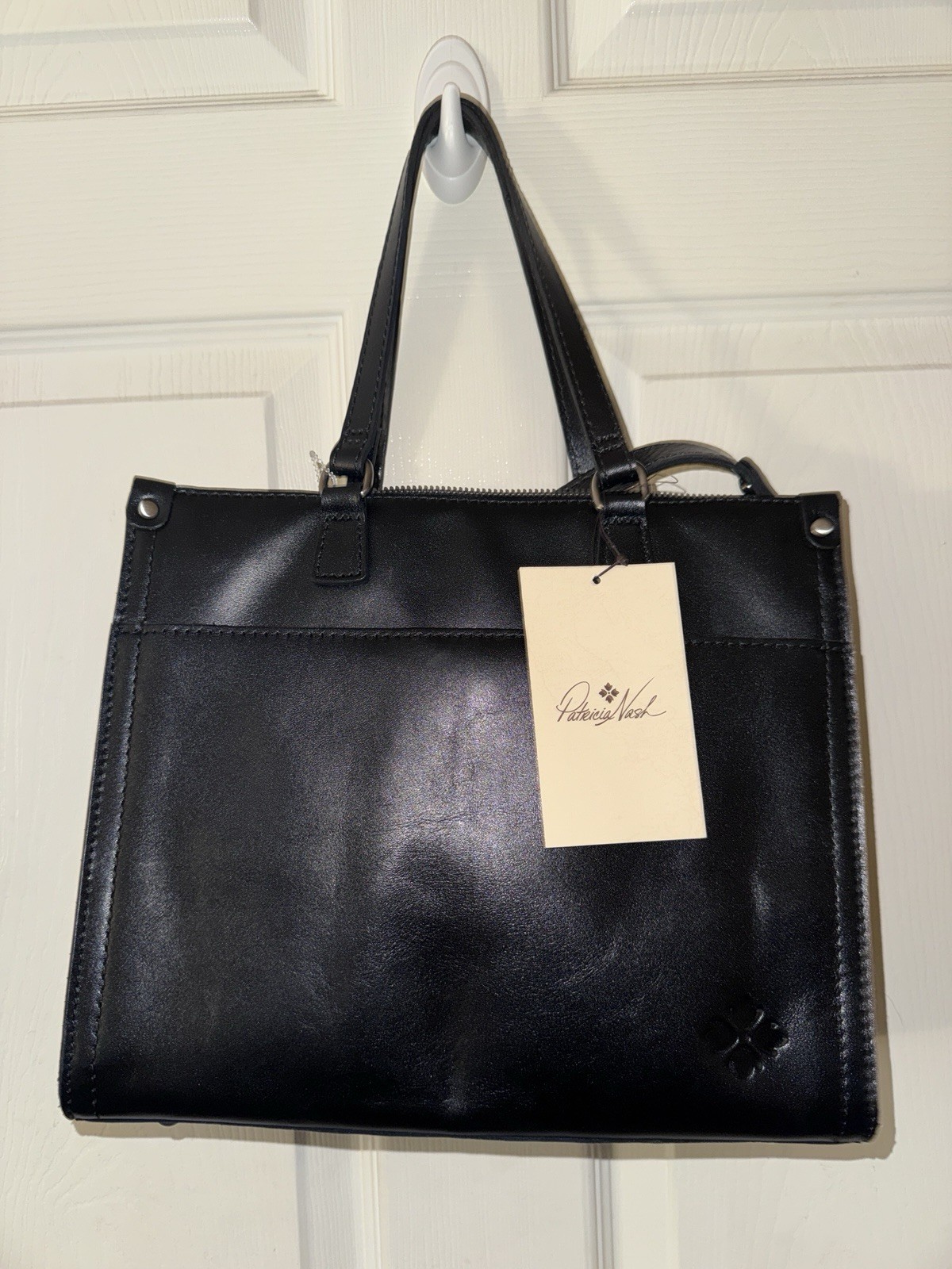 Patricia Nash Rose Tooled Leather Ava Tote Bag. NEW