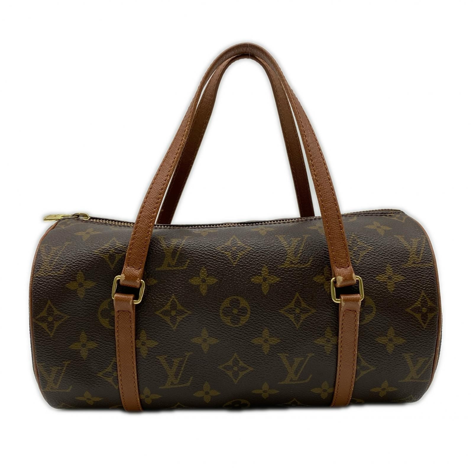 LOUIS VUITTON Papillon 26Handbag Brown Coated canvasNO1903