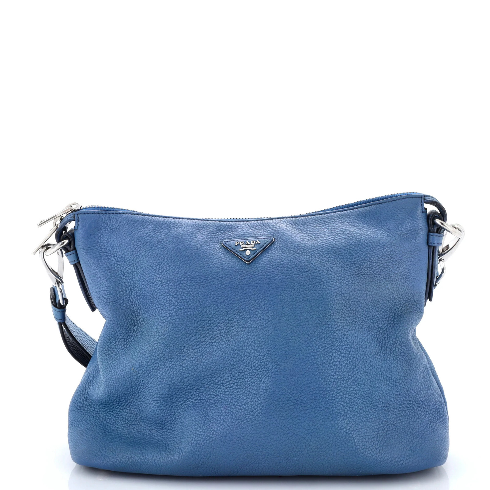 Prada Zip Shoulder Bag Vitello Daino Medium