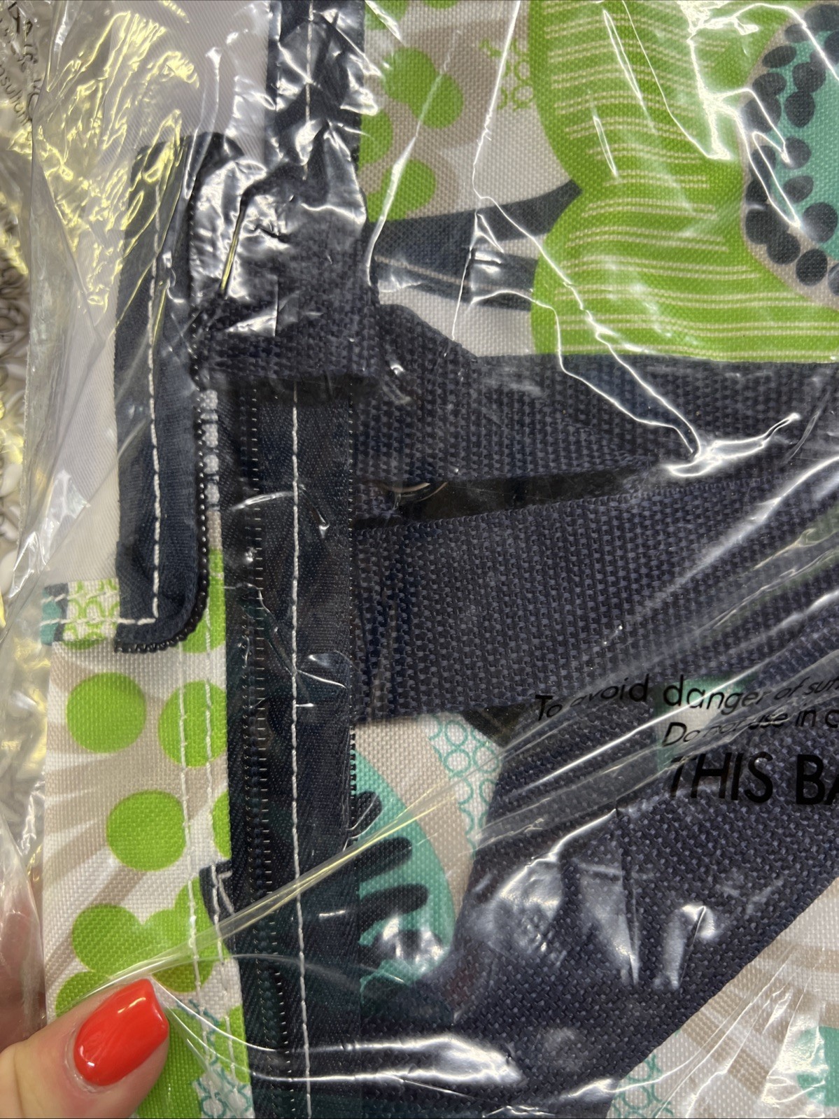 Thirty-One Zip Top Organizing Utility Tote Fabulous Floral Pattern New In Pack