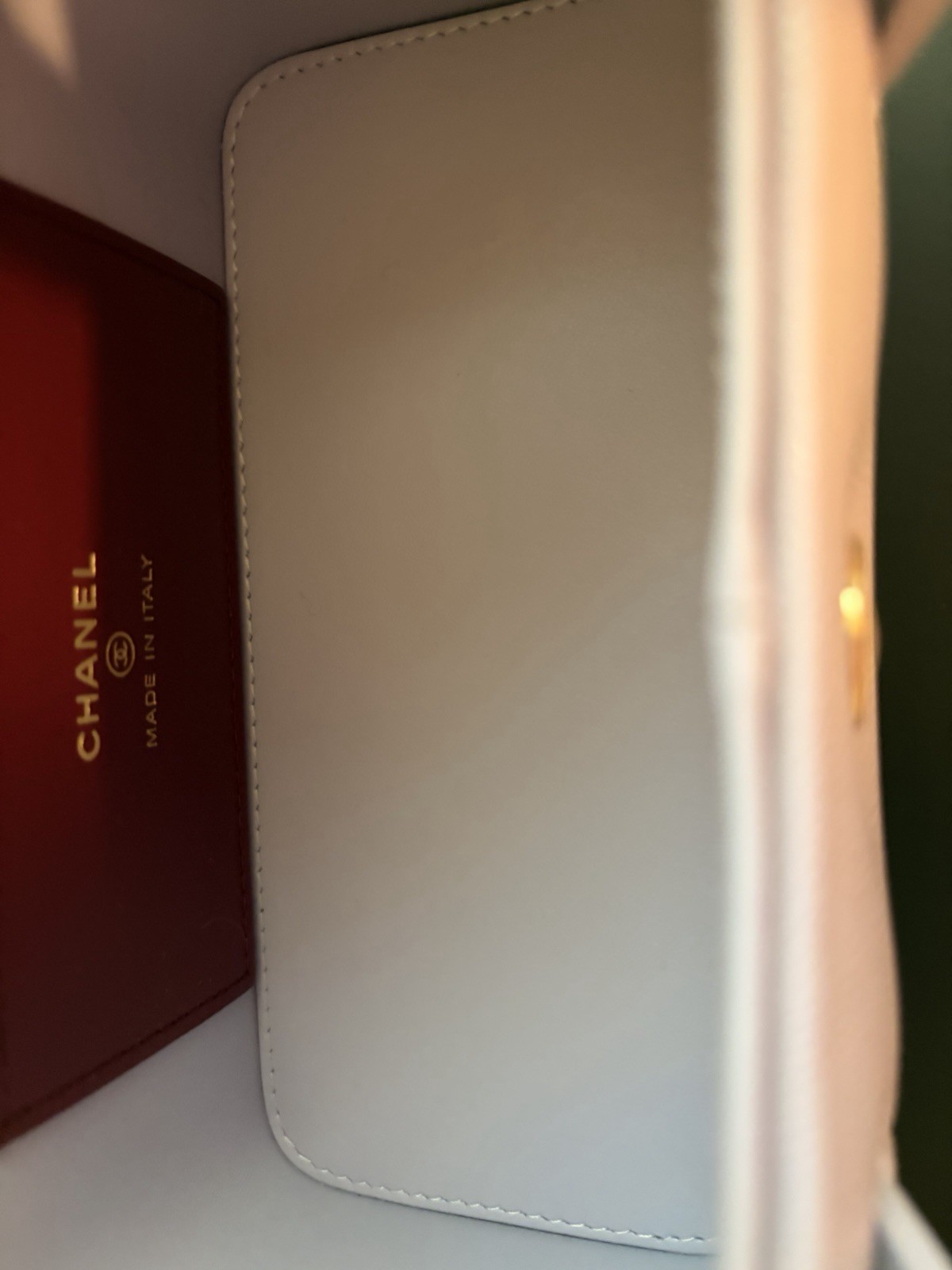 26S Chanel Preppy Coco Vanity Shiny Caviar Long Strap Purple