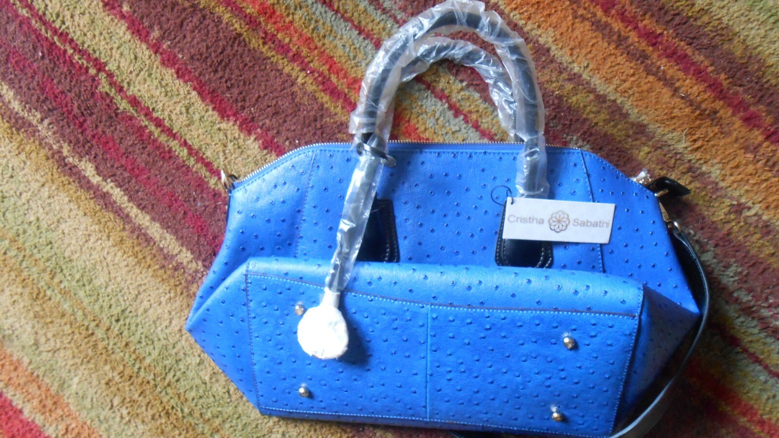 Christina Sabatini Cobalt Gabriella Satchel Bag