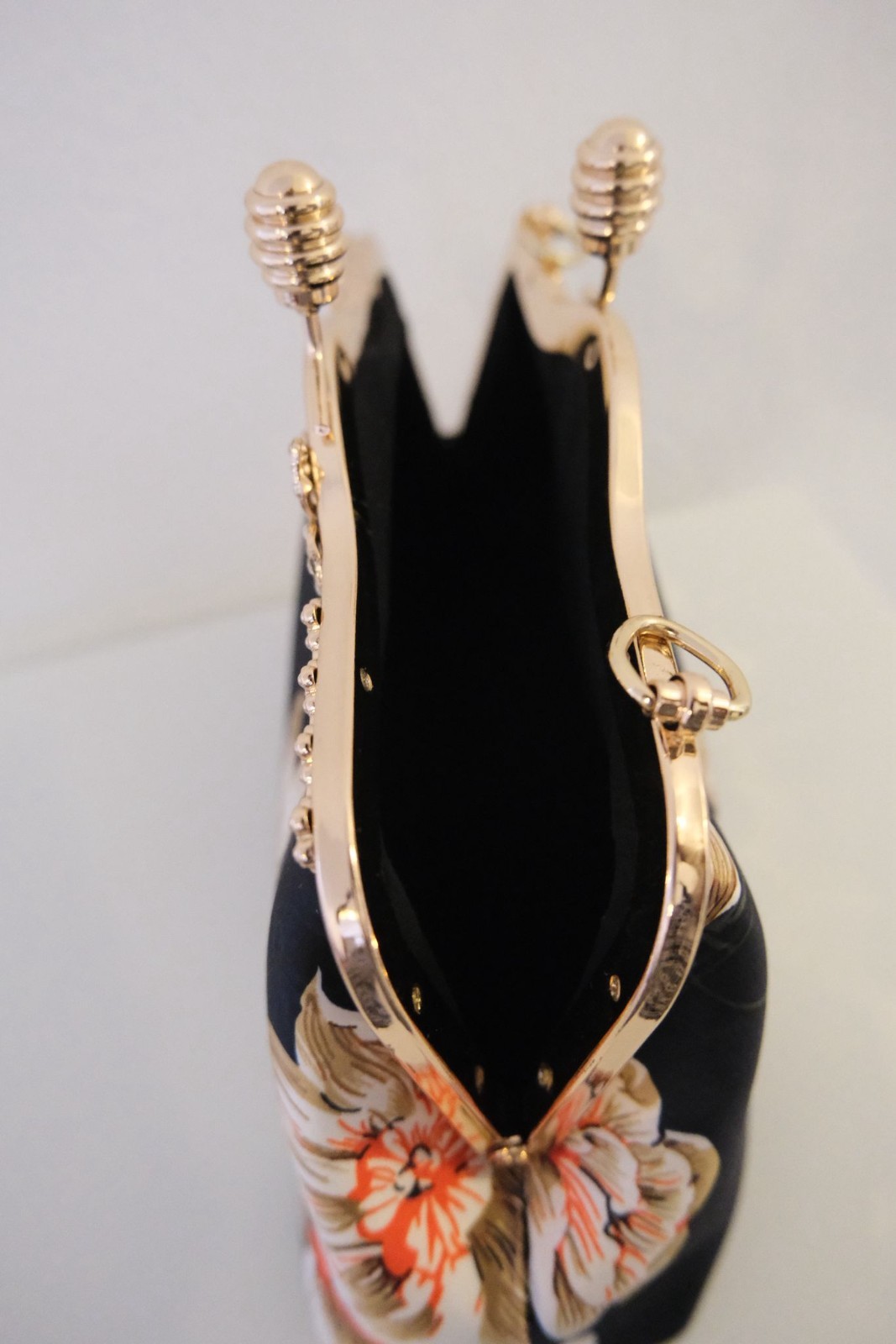 Elegant Handmade Evening Bag Silver Tone frame| Handmade clutch purse