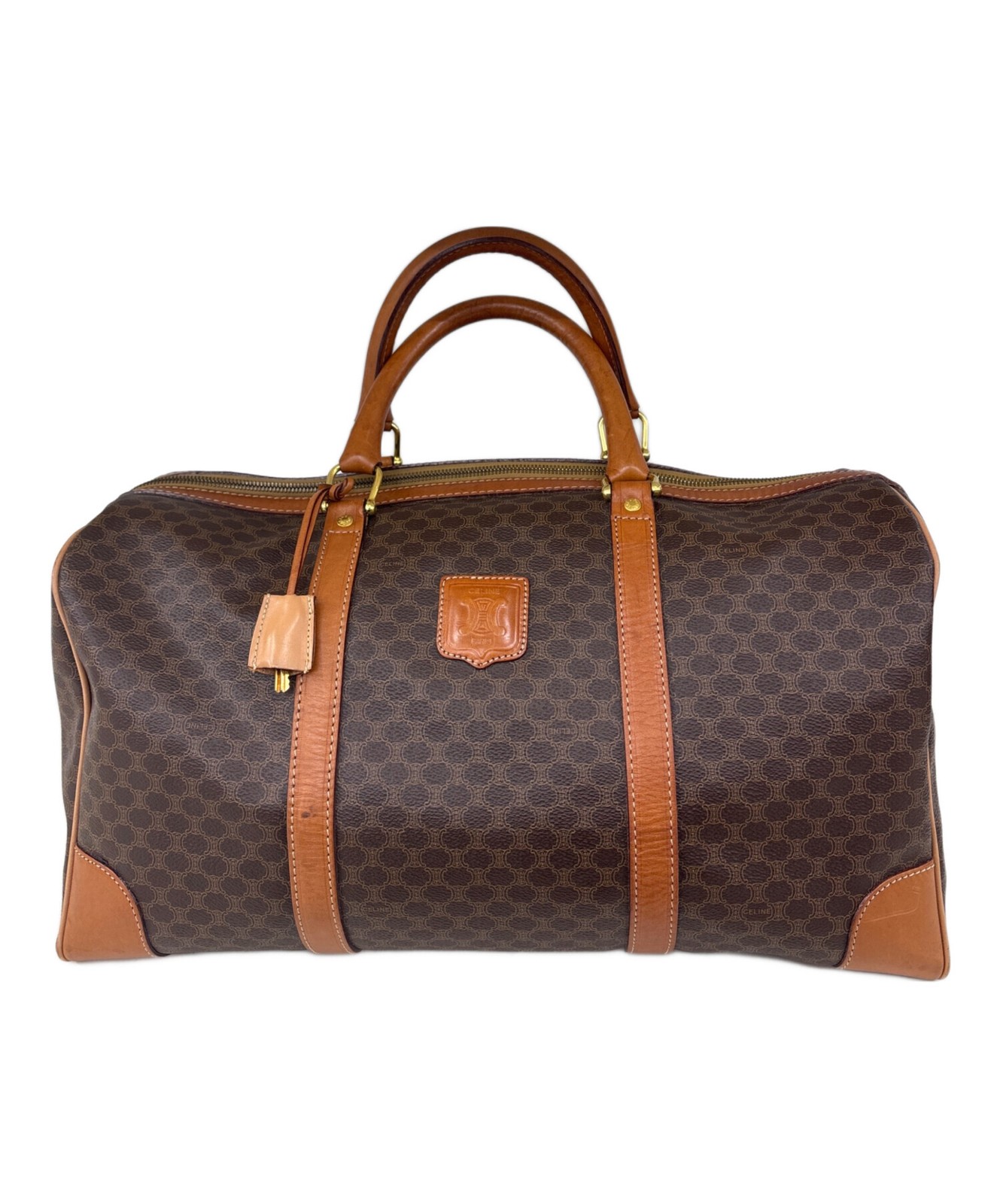 Celine Boston Bag Macadam Brown #TFB13676