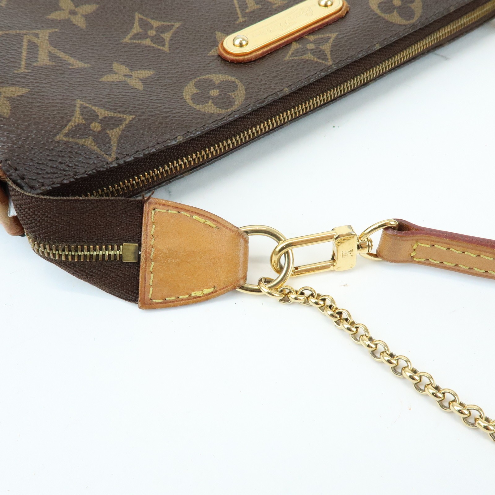 Louis Vuitton Monogram Eva 2Way Chain Shoulder Bag Pouch M95567 Auth Used F/S