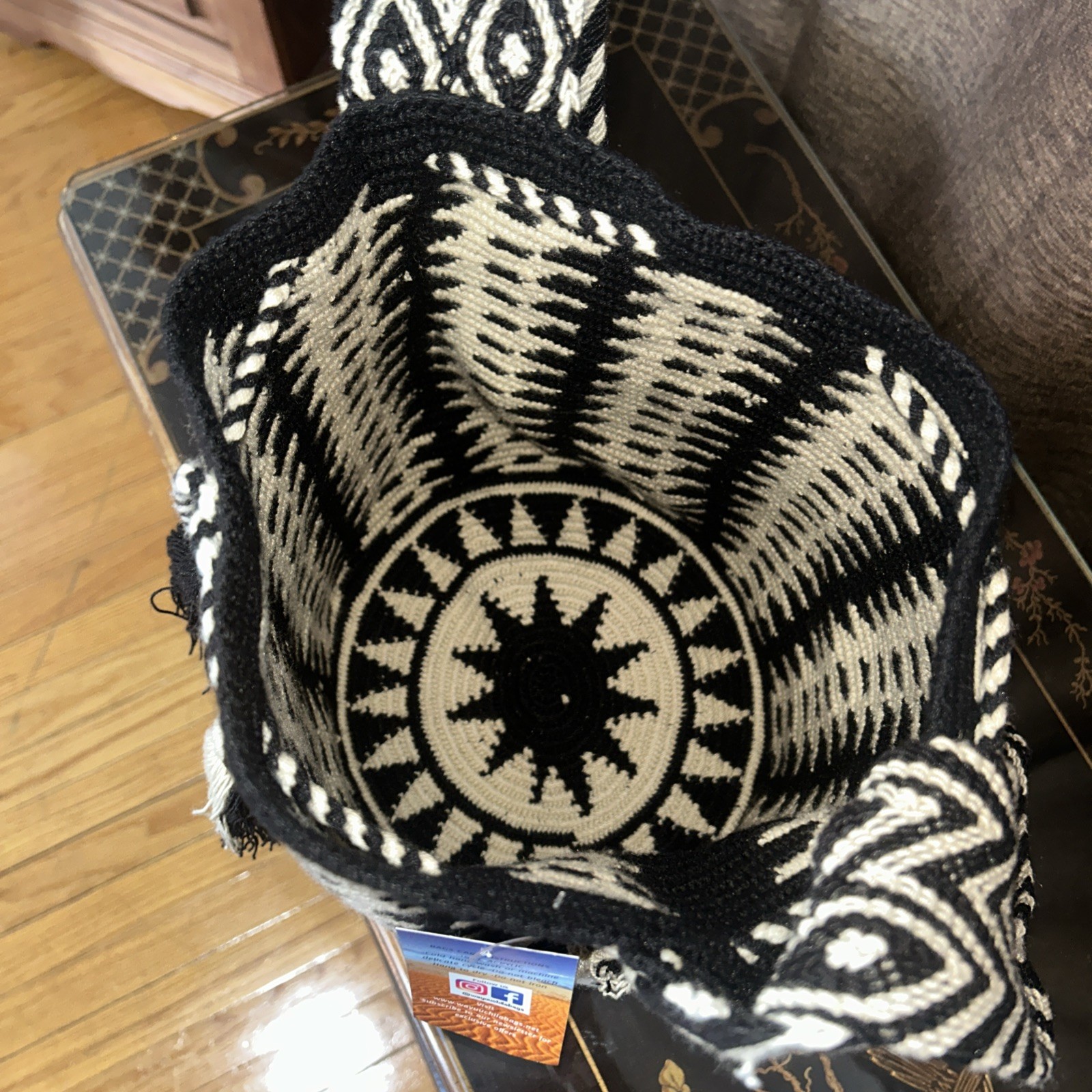 Authentic 100% Wayuu Mochila Colombian Bag Large Size Neutral All Season edition