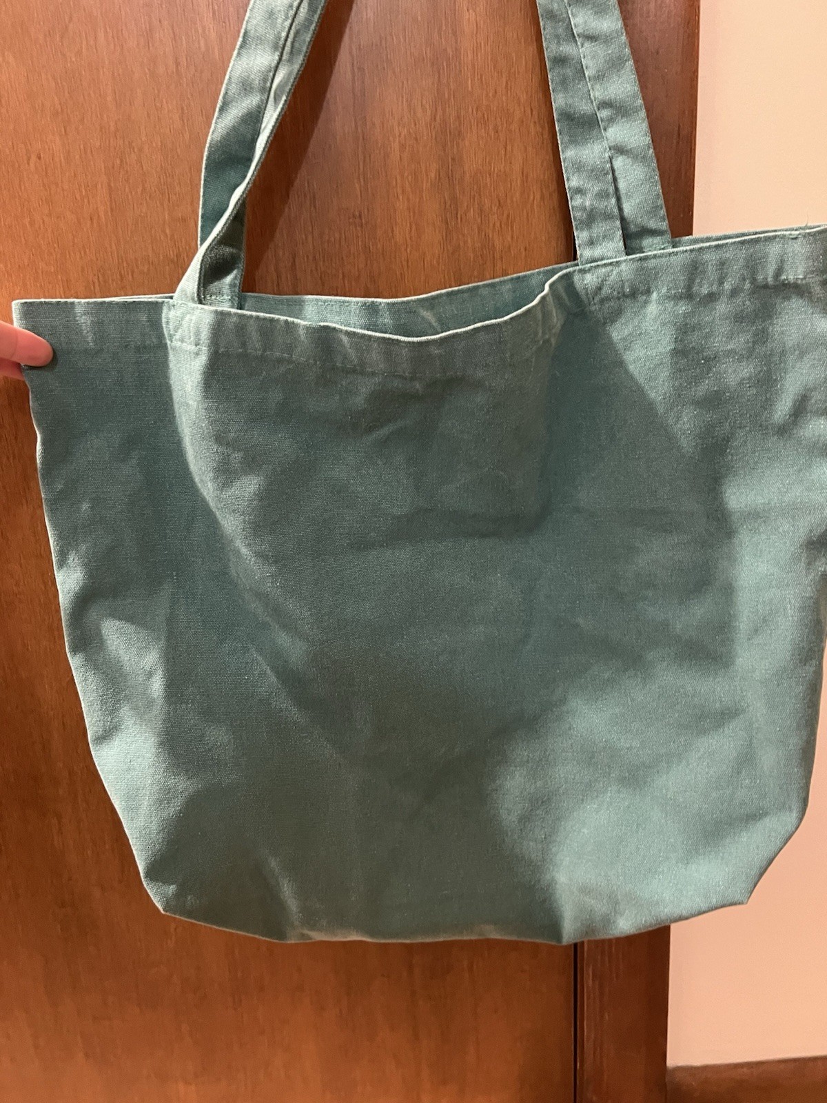 Mrs. Teal Wedding Large Canvas Tote Bag Carry All Grocery Reusable