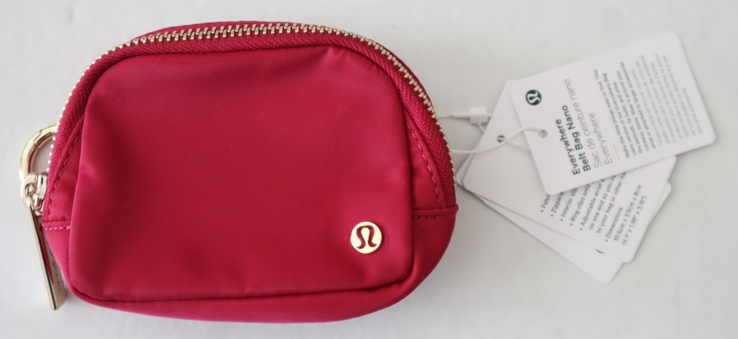 Lululemon LU9C17S O/S Berry Rumble/Gold Everywhere Belt Bag Nano