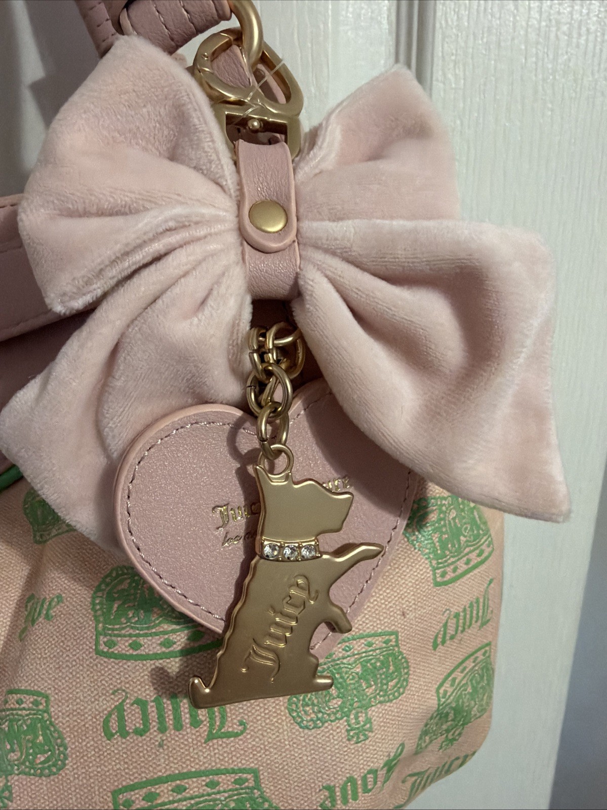 Juicy Couture Fan Club Satchel Dumpling Bag