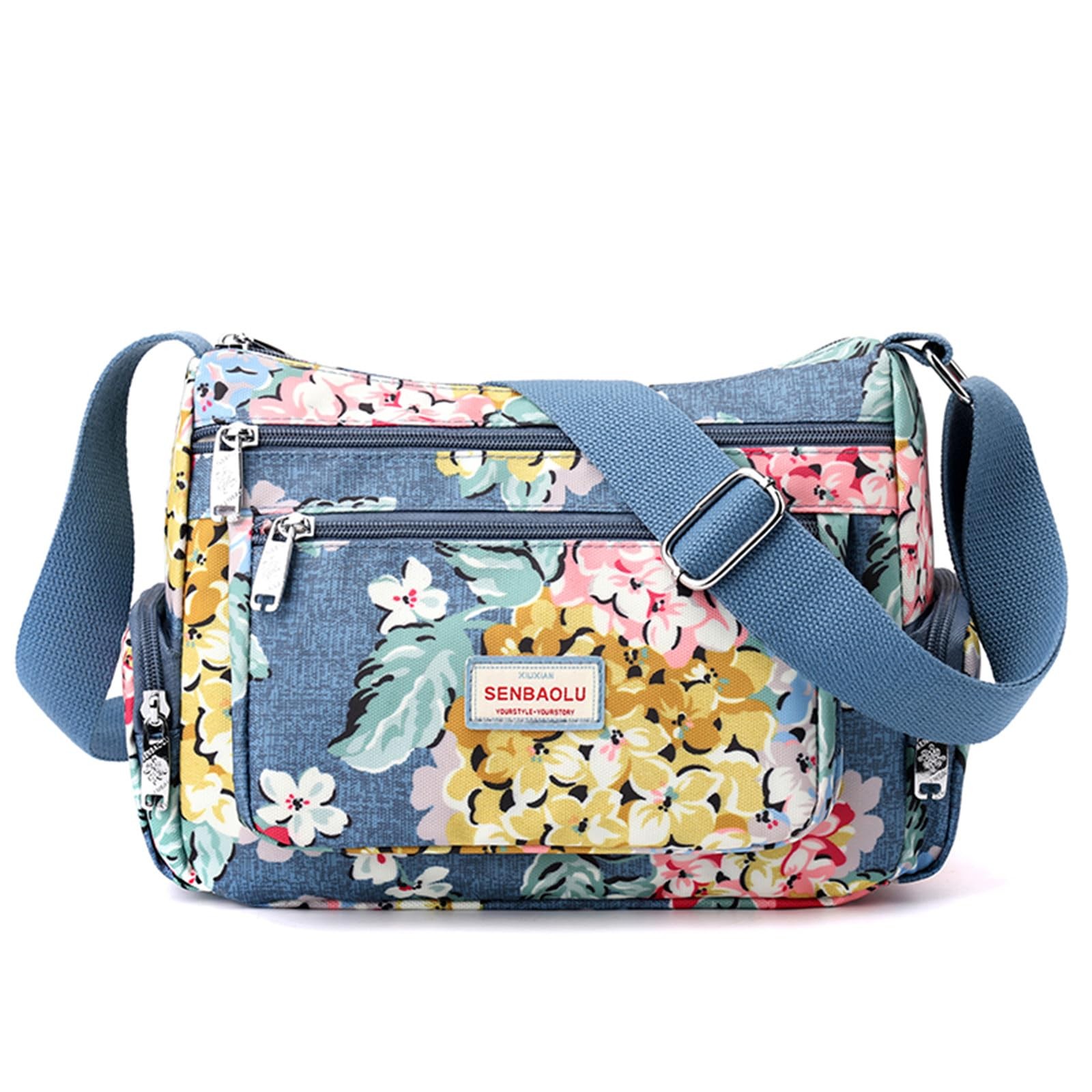 Women Casual Crossbody Bag, Multiple Pockets, Nylon, Crossbody Bag, Curia…