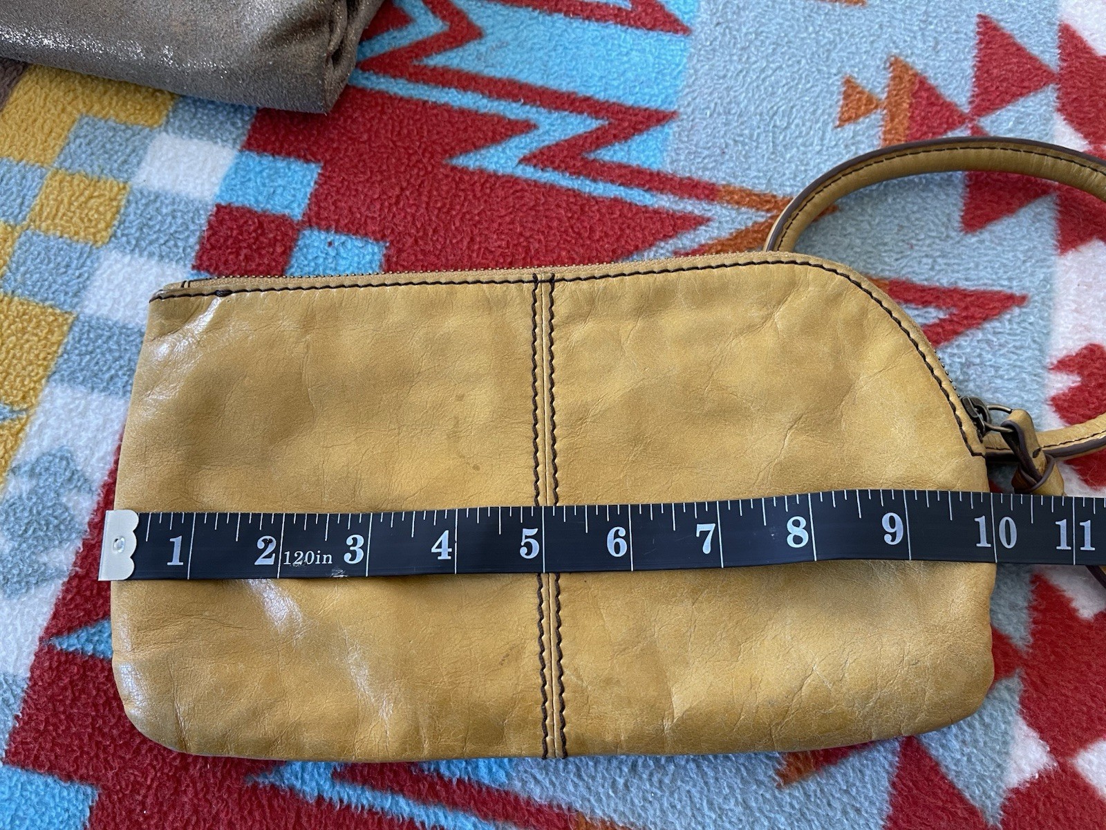 Hobo International Sable Wristlet Mustard**PLEASE SEE PHOTOS**