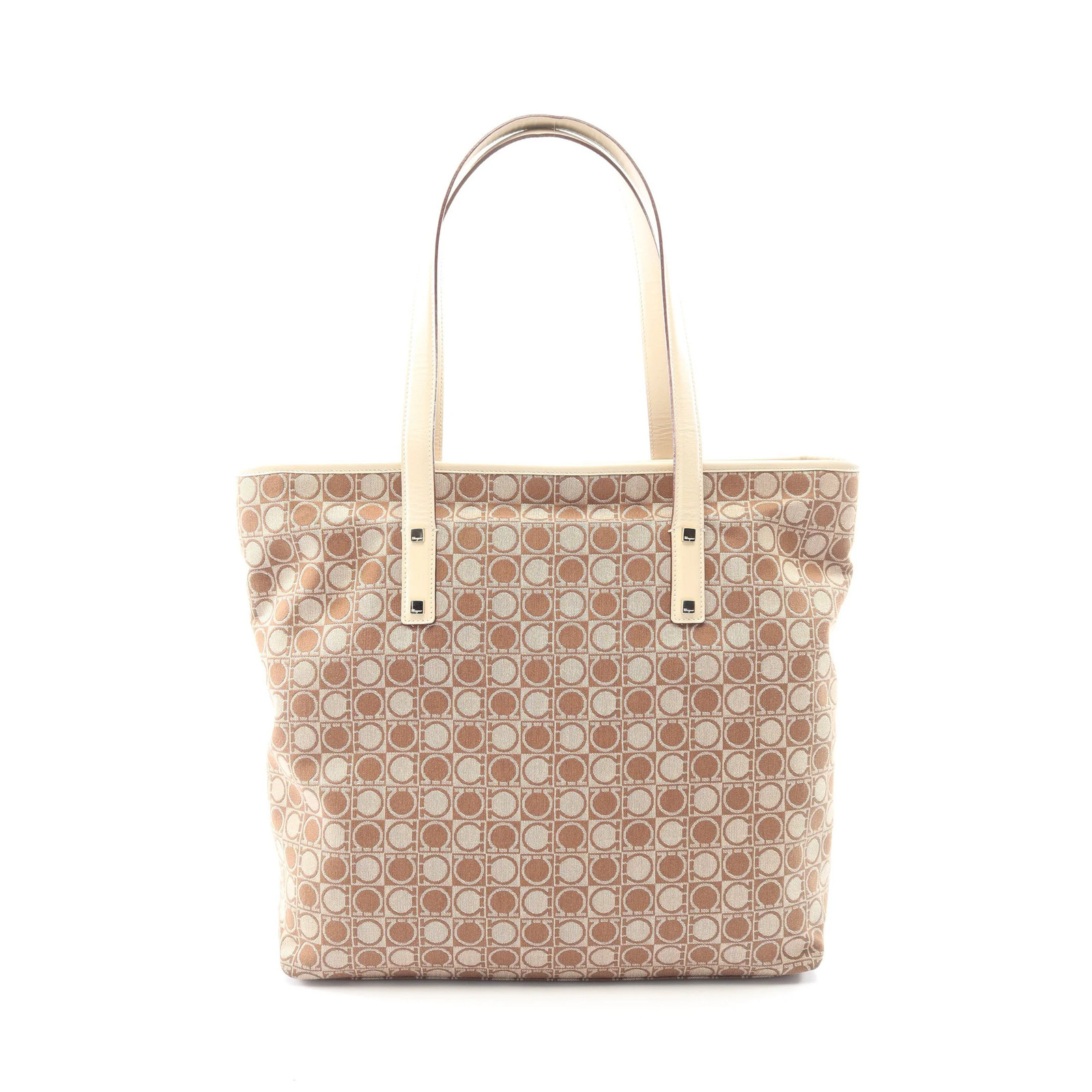 Salvatore Ferragamo Tote Bag Beige Leather #RCB4777