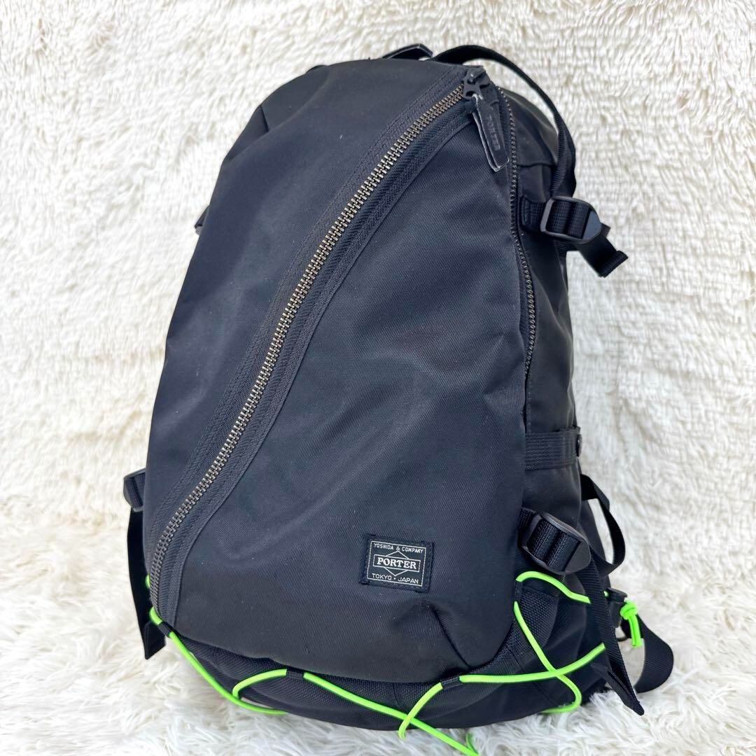 Porter Yoshida Things Backpack logo Zip Closure color Black fashion goods Mens