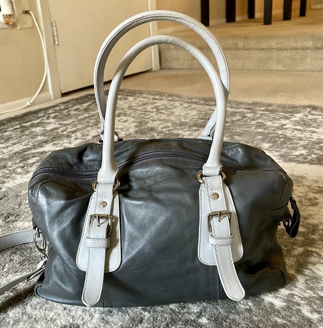 SIMPLY NINA BY NINA RAYE Gray Handbag Purse