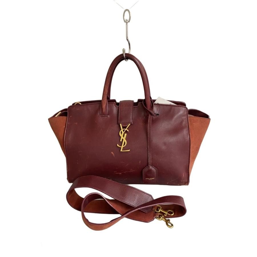 SAINT LAURENT Bag: Handbag Bordeaux W29.5H19D15cm w/o accessories;