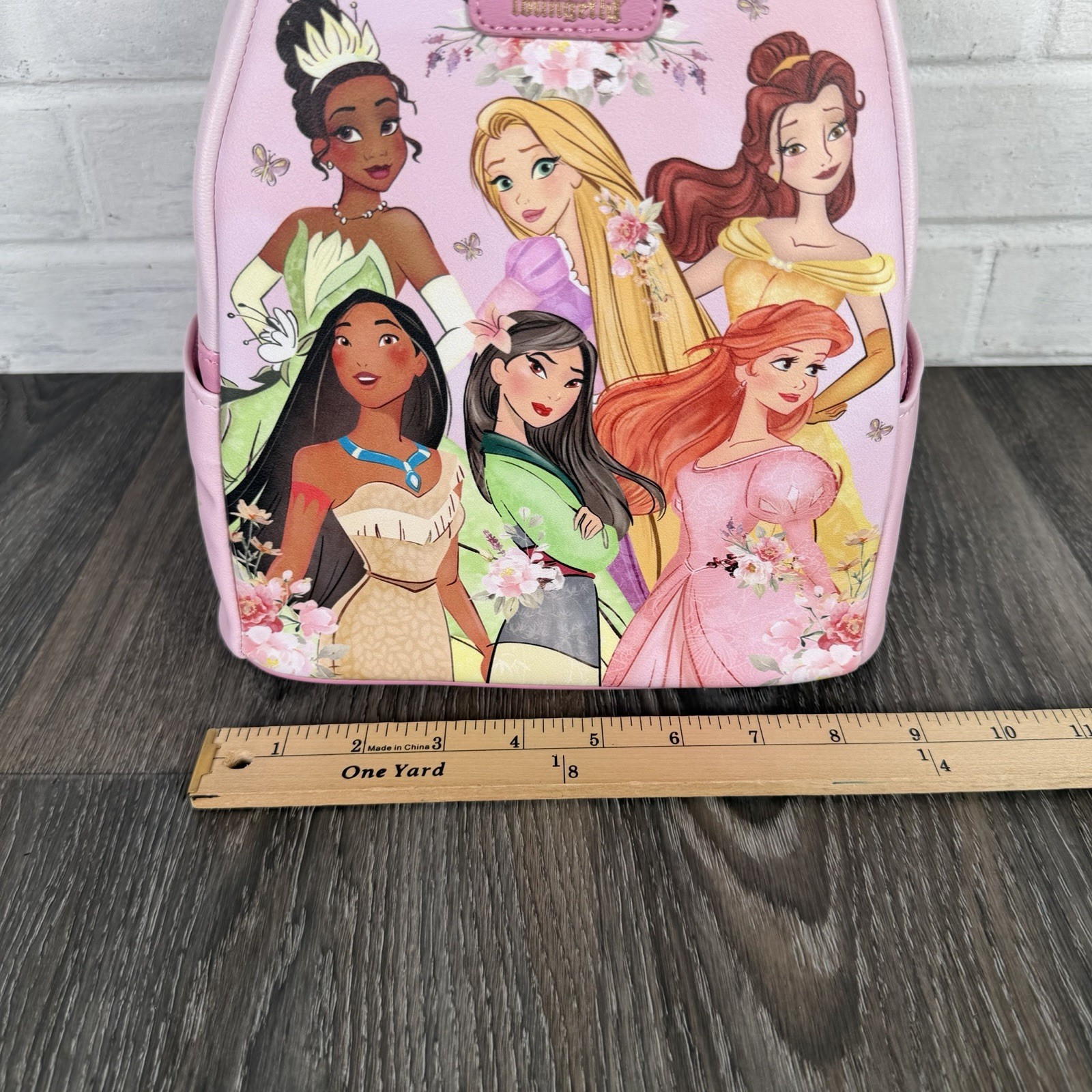 Loungefly Disney Princess Group Pink Mini Backpack Pink Scene New