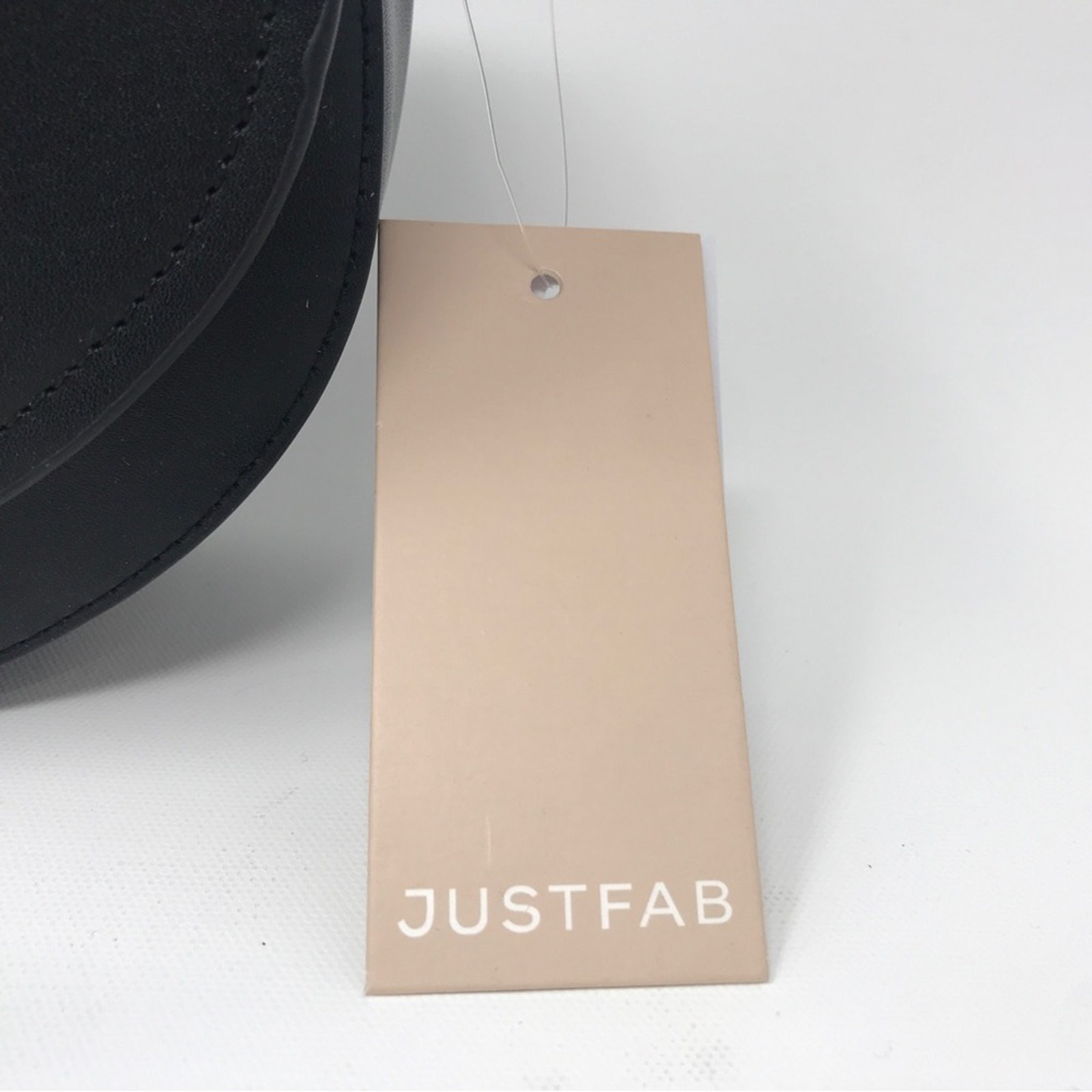 JustFab Saddle Bag With Hardware, OS – Black/Gold