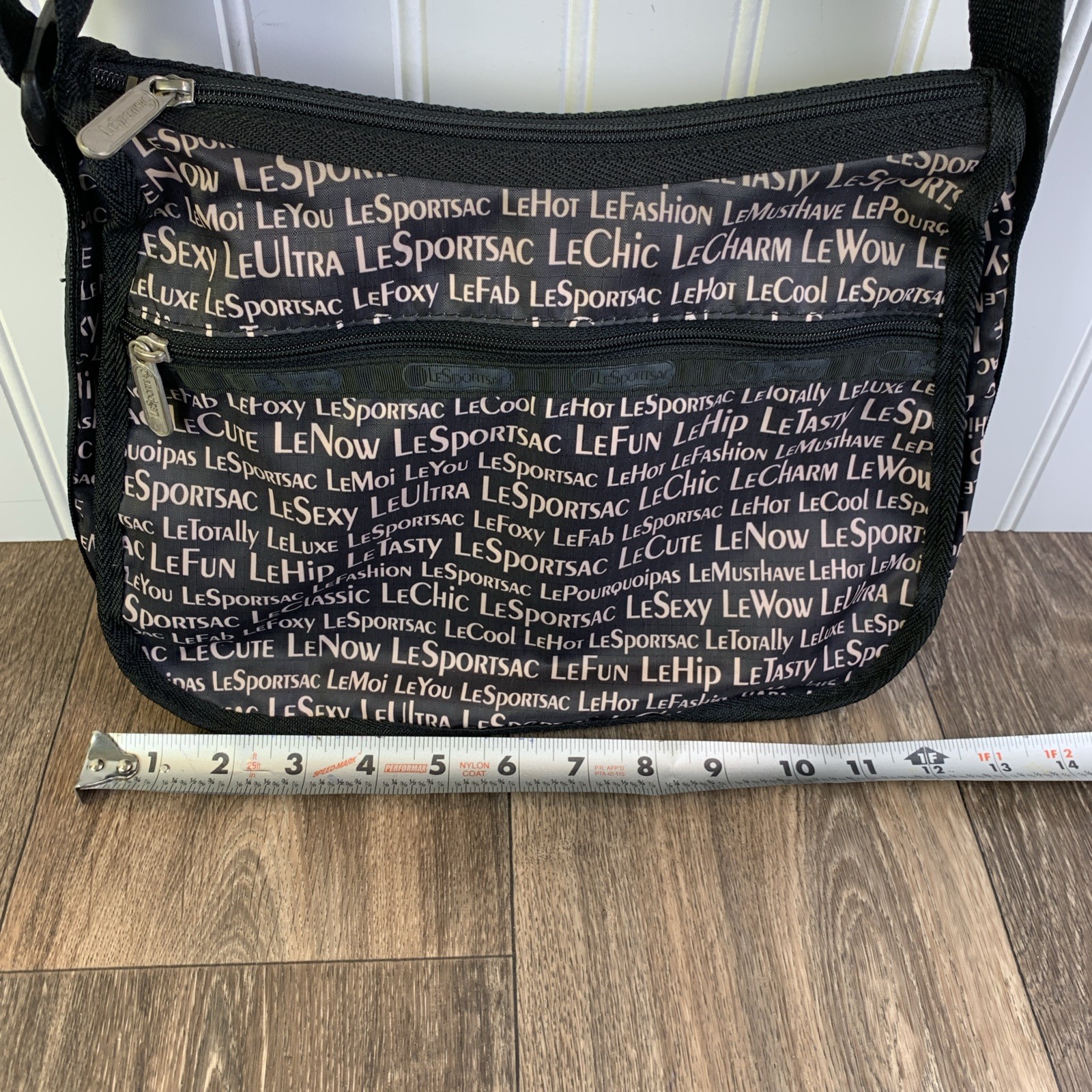 LeSportsac American Potter Art Jonathan Adler Sling Crossbody Bag Black Tote
