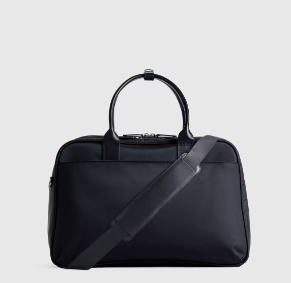 NWT QUINCE VOYAGE NYLON SPLIT TRAVEL BAG CARRYON LAPTOP BLACK $128 SOLD OUT READ