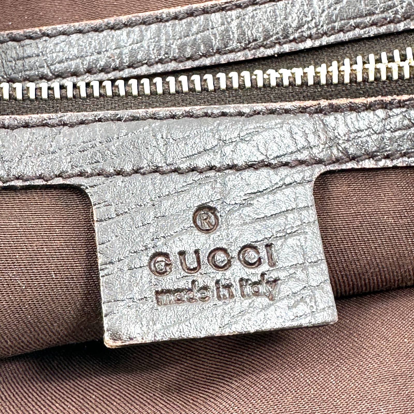 GUCCI Sherry Line GG Canvas Leather Tote Shoulder bag Hardware Charm 137396 Auth