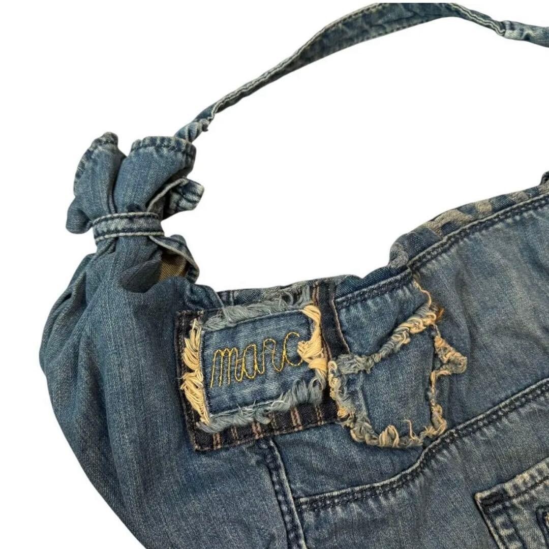 Marc Jacobs Denim Patchwork Shoulder Messenger Bag Y2K Indigo Auth From JAPAN