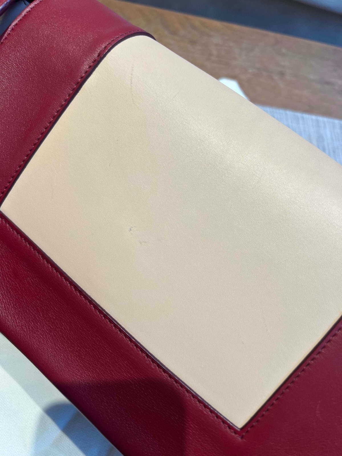 Celine Pre-Owned Authentic Backpack Beige Cowhide Free Tracked Shipping Beige