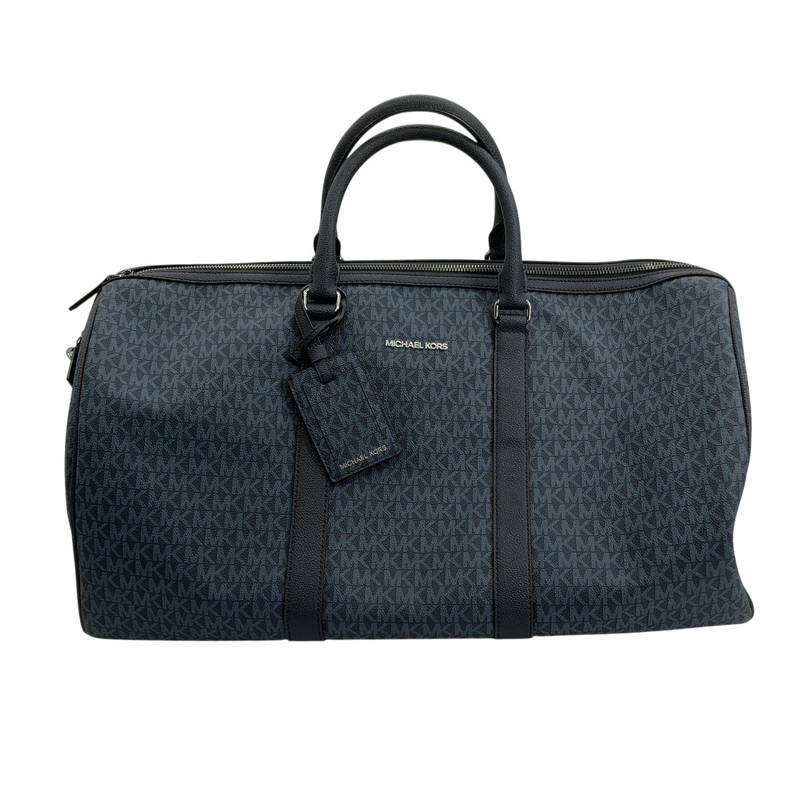 Michael Kors Home Hudson Signature Logo Duffel Bag Blue OS