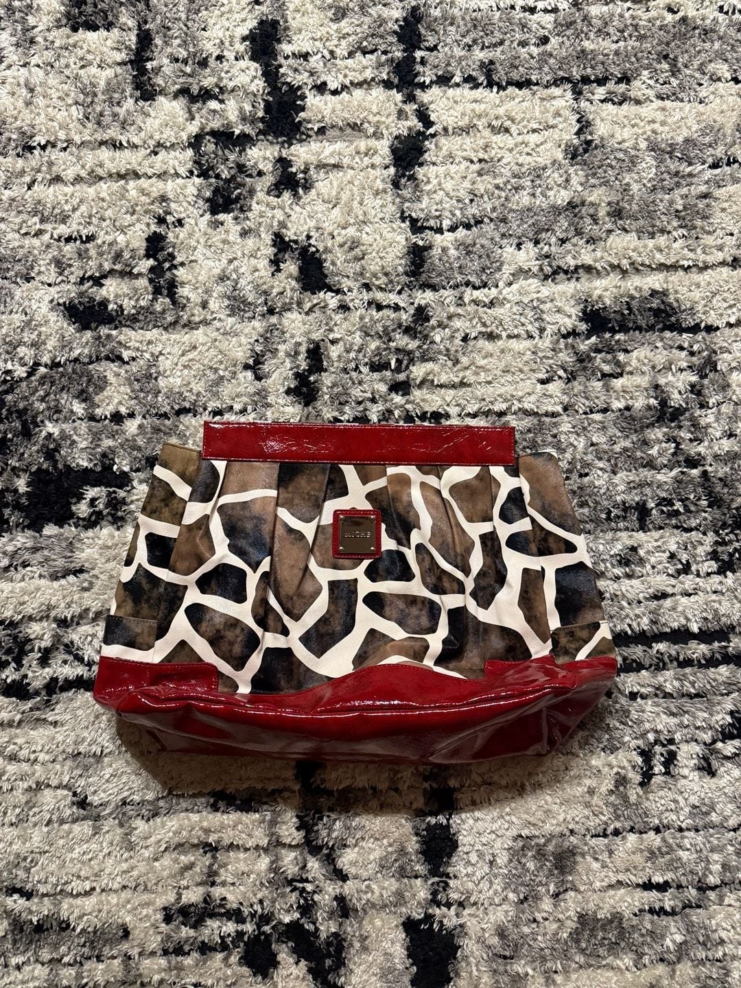 Miche Prima Lexi Shell Interchangeable Large Bag Cover, Giraffe Print with Red P