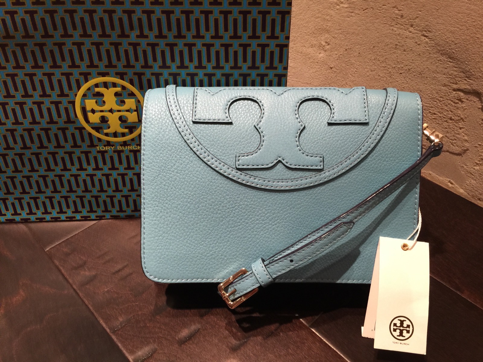 TORY BURCH ALL-T COMBO CROSS-BODY JUNIPER BERRY NWT $395 +GIFT BAG SOLD OUT