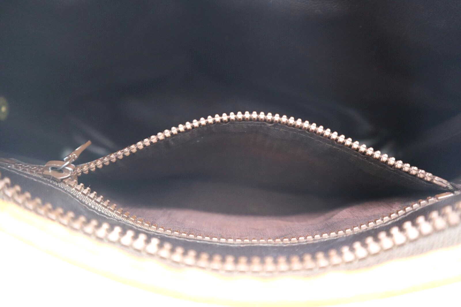 CELINE Clutch Bag Macadam PVC Leather Auth