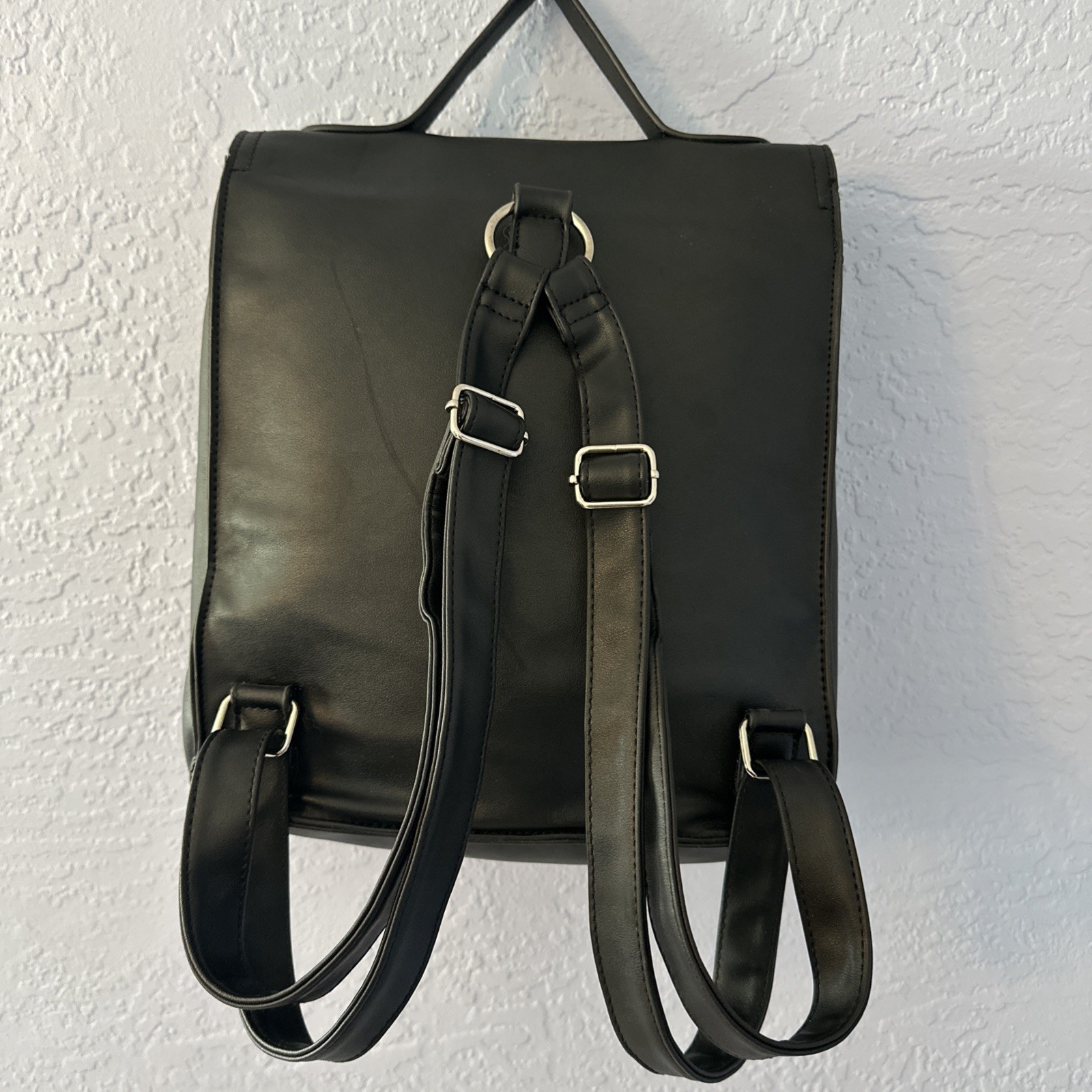 Wednesday Addams Book Bag Pack Addams Family Nevermore Academy Black Leather bag