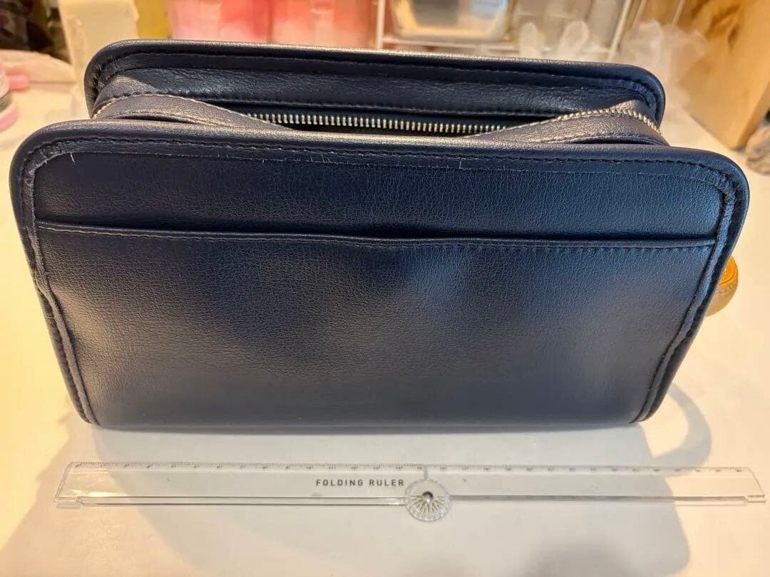 CASTELBAJAC Second Bag Leather Navy Authentic From Japan