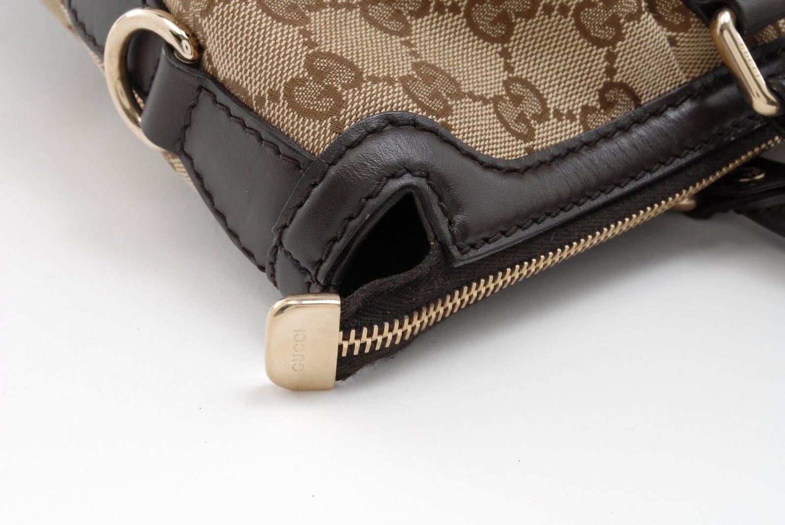 Gucci Sukey GG Canvas 2WAY Shoulder Tote Bag Beige Brown