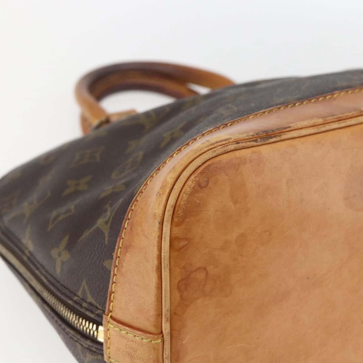 LOUIS VUITTON Monogram Alma Hand Bag M51130 LV Auth 168340