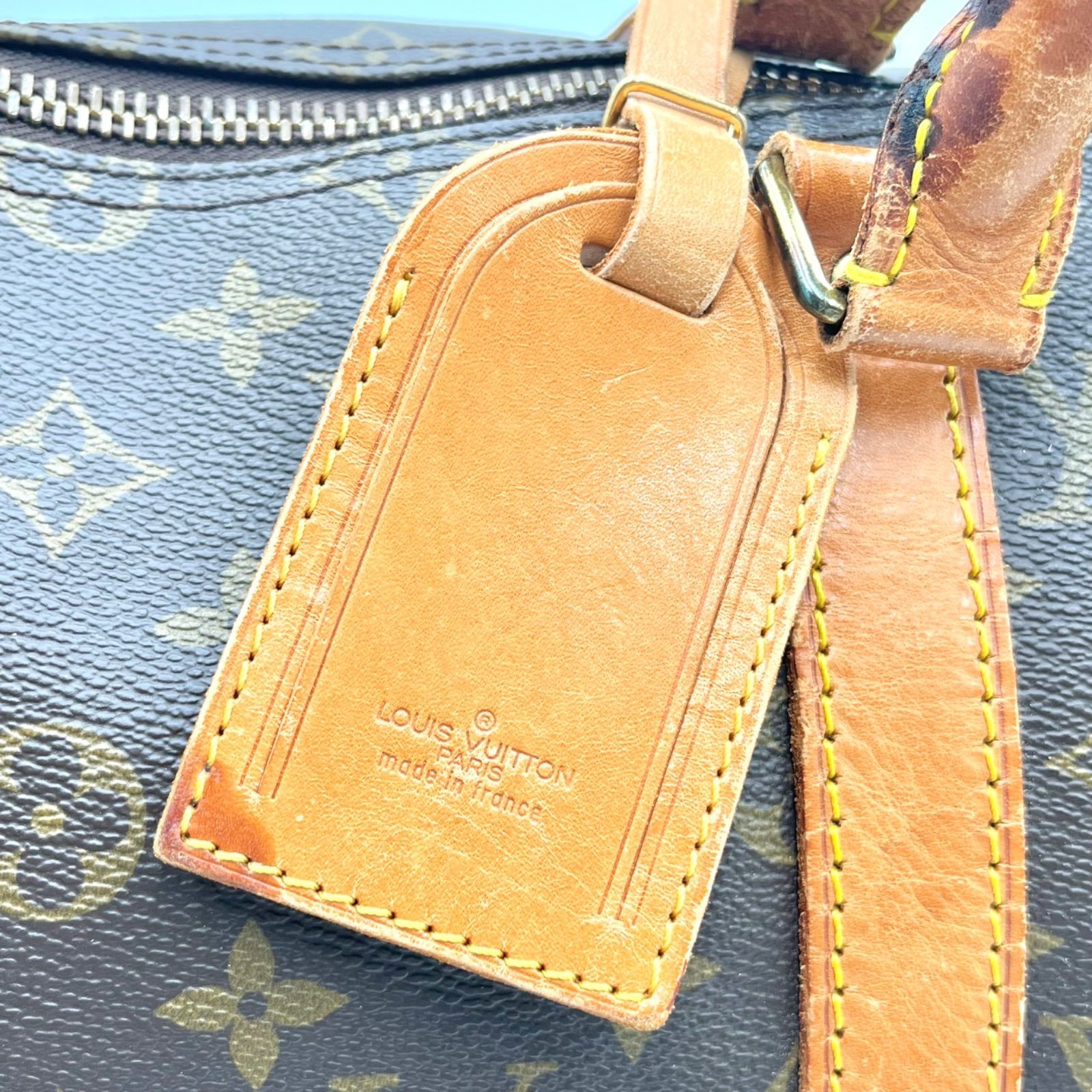 Auth LOUIS VUITTON MonogramKeepall Bandoulière 50 2Way Boston Bag M41416 2Y9386