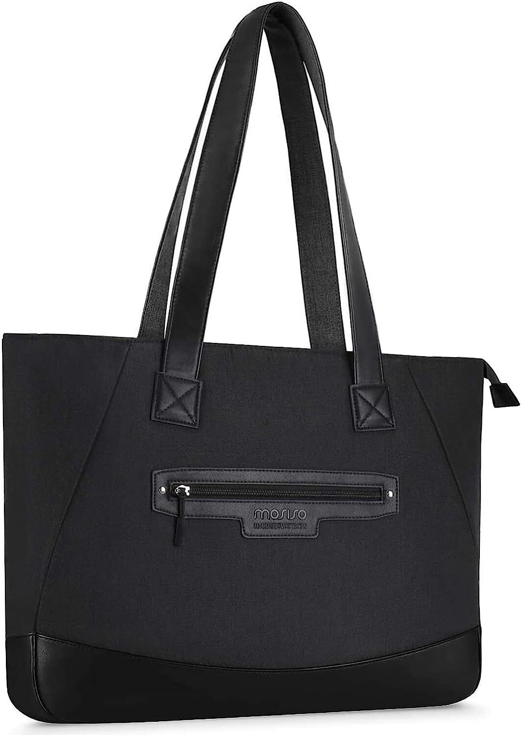 17 17.3 inch Laptop Tote Bag Lightweight PU & Polyester Women Travel Handbag