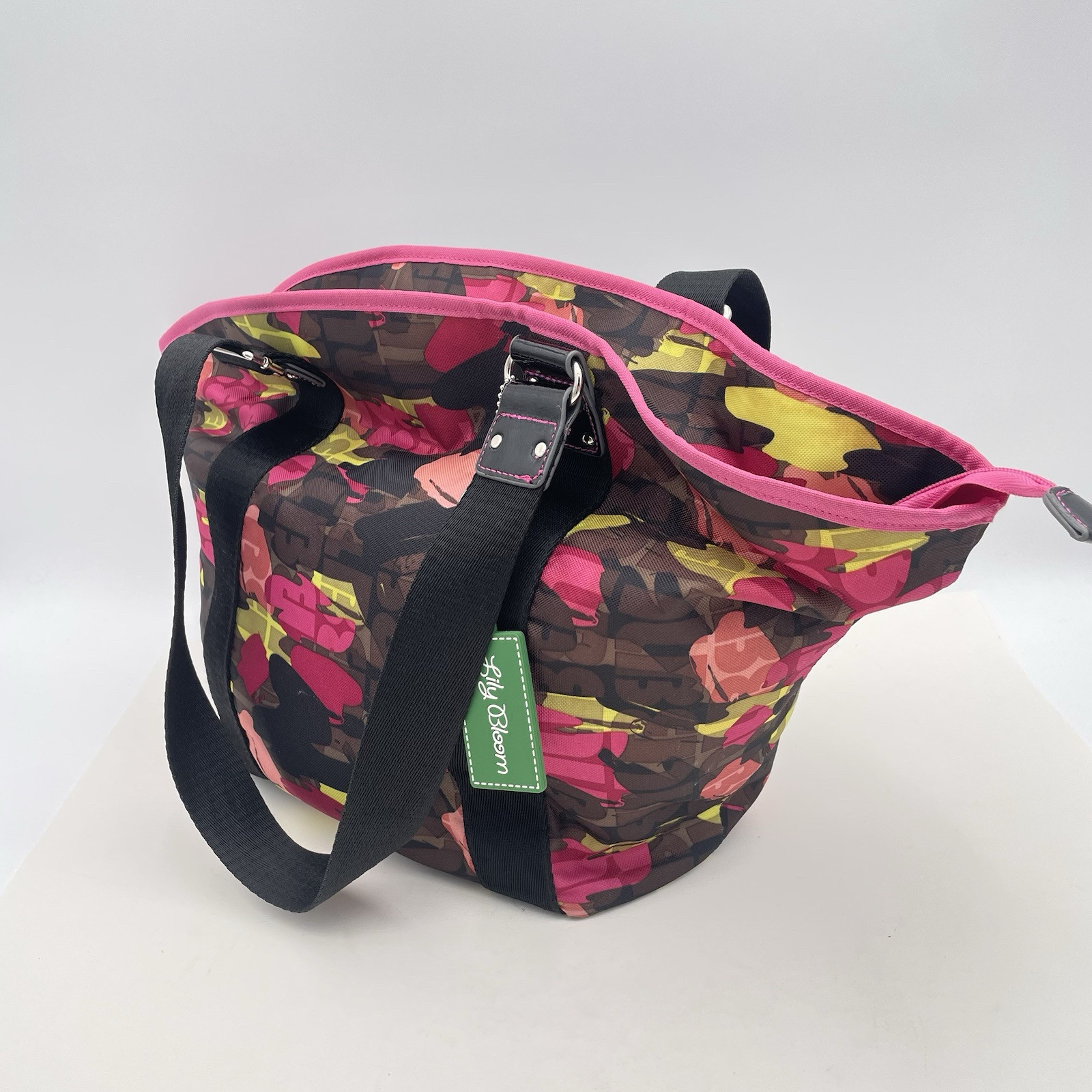 Lily Bloom Large Tote Bag With Colorful Pattern Design GUC Shoulder Bag