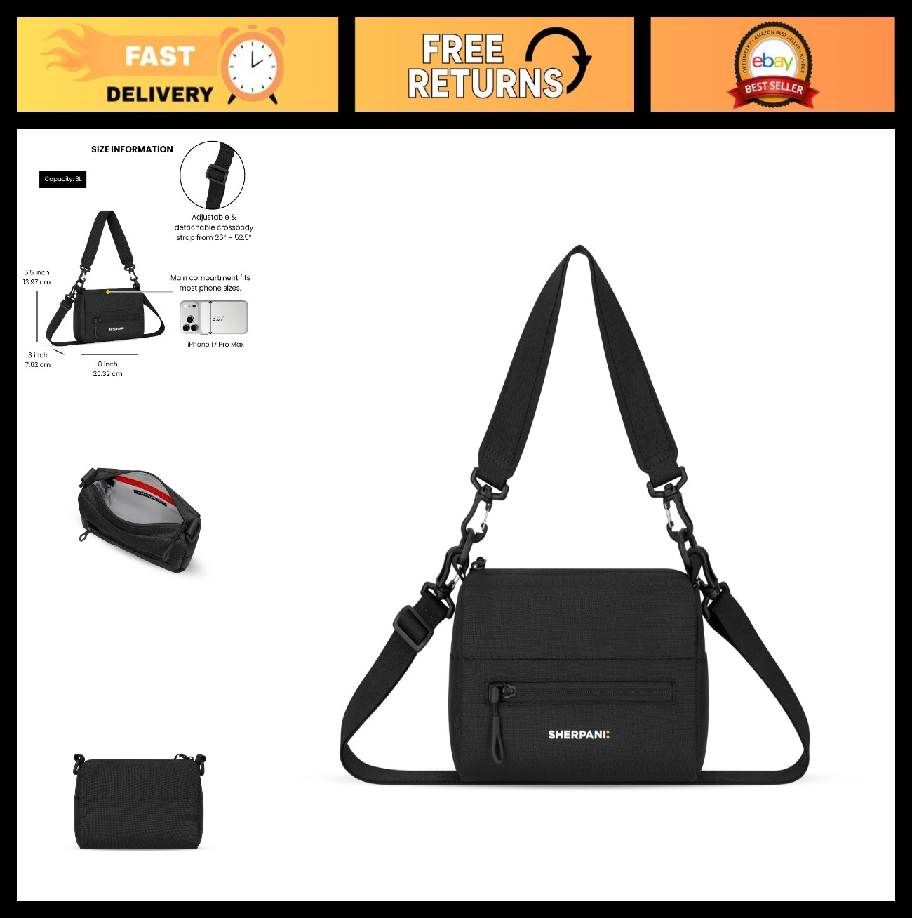 Mini Crossbody Purse for Women, Travel Shoulder Bag, Lightweight & Stylish Desig