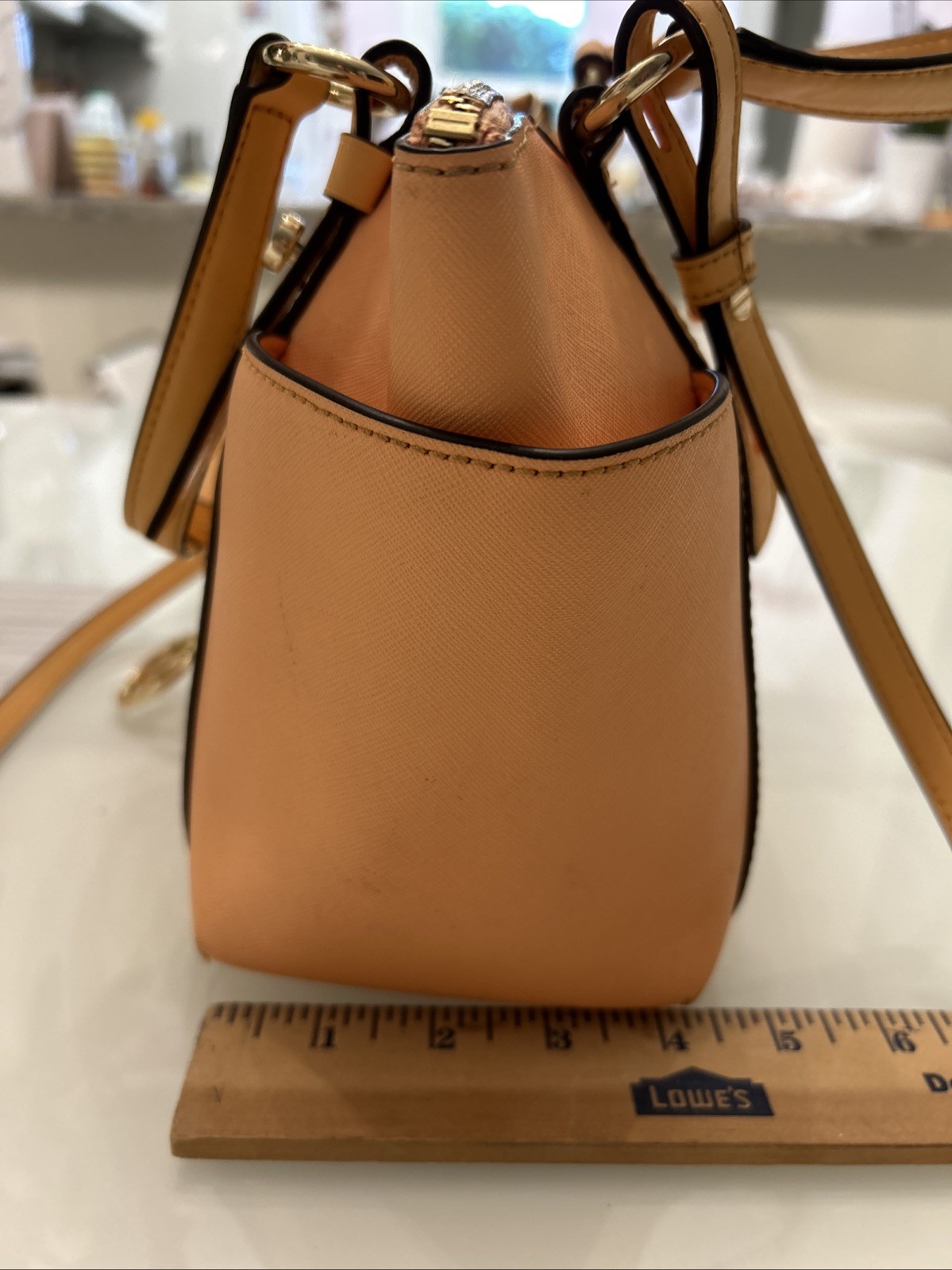 Michael Kors Purse Ciara Top Zip Peach