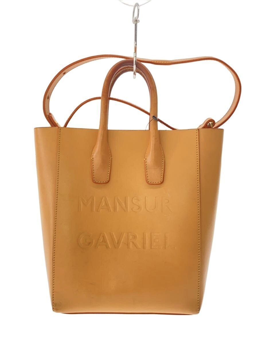 Mansur Gavriel Shoulder Bag 10x24x19 cm Brown Used Some Scratches