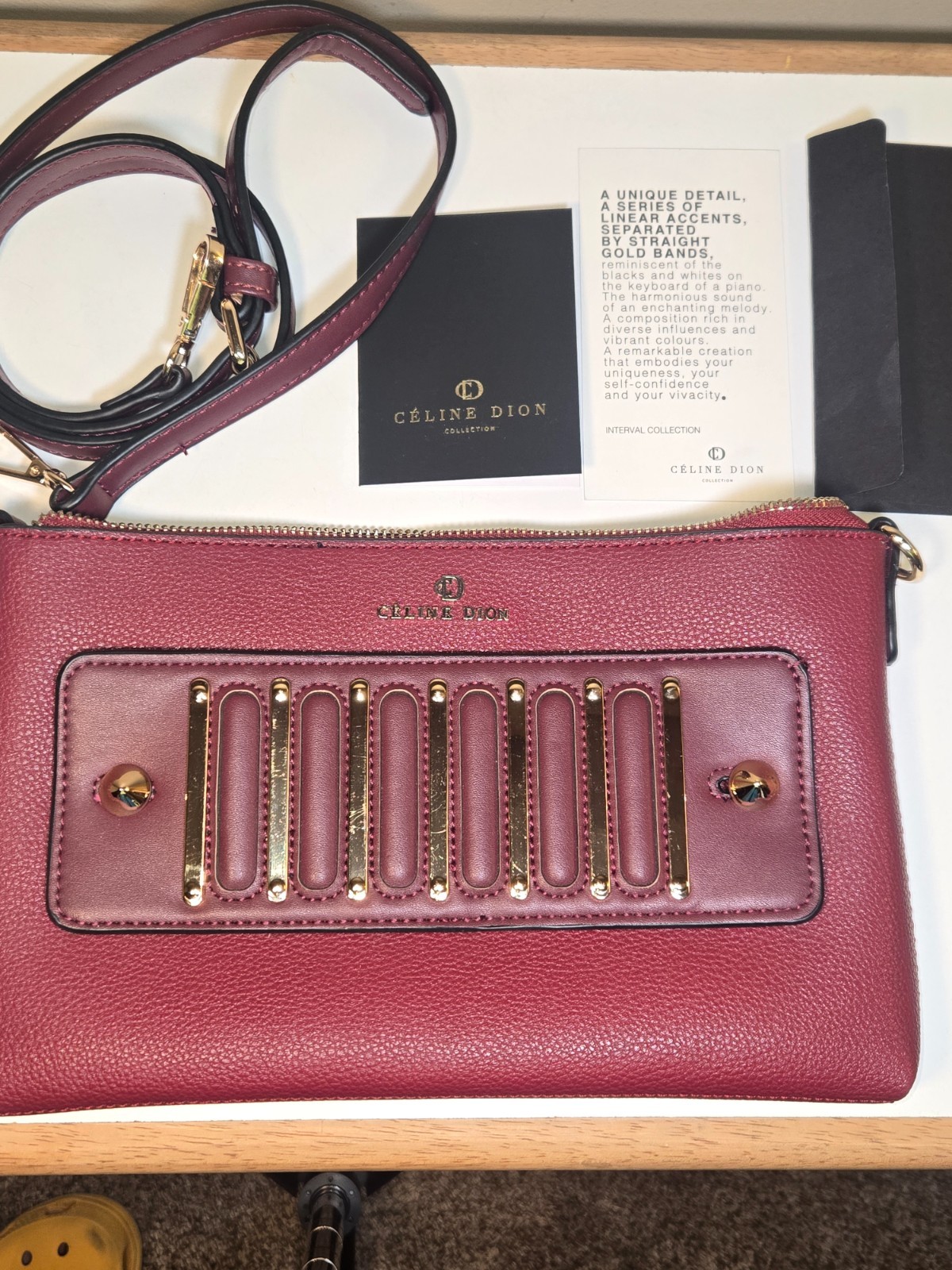 Rare Celine Dion Piano Maestro Clutch Crossbody bag