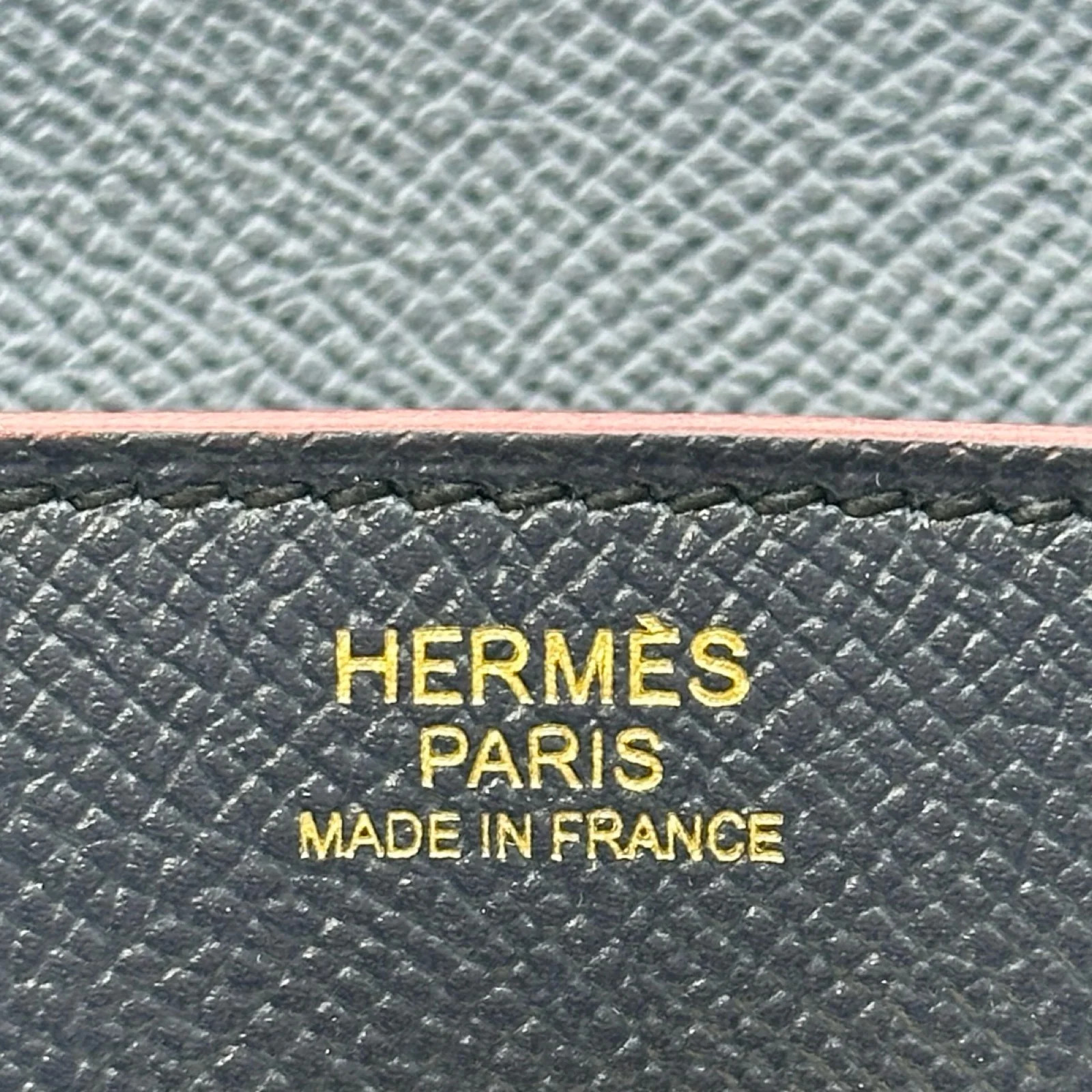 HERMES Birkin 30 Contour Bleu Indigo / Rouge H Epsom Leather Handbag #OKB4586