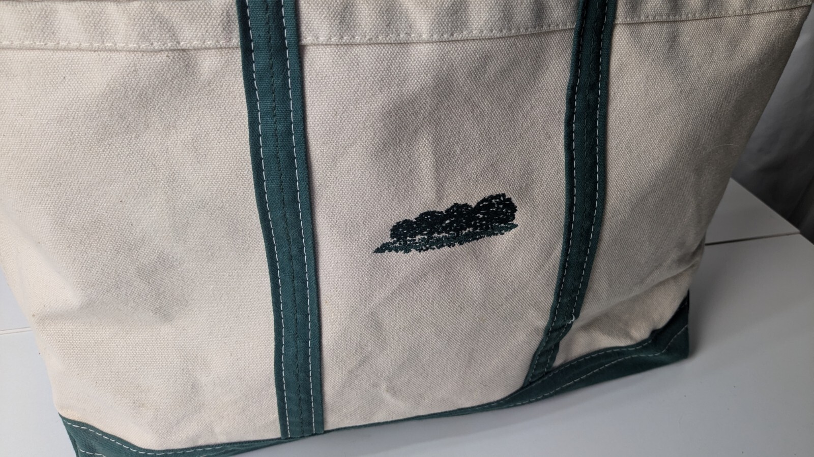 Lot 3 Vintage Lands End + Other Canvas Boat Bag Tote Beach Pink/Blue/Green LARGE