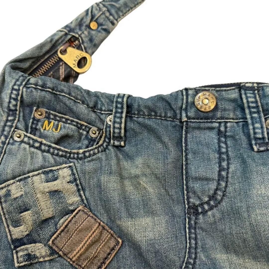 Marc Jacobs Denim Patchwork Shoulder Messenger Bag Y2K Indigo Auth From JAPAN